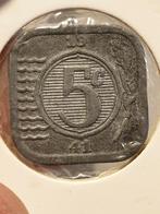 5 cent 1941 zink nr.5 (06), Postzegels en Munten, Munten | Nederland, Ophalen of Verzenden, 5 cent