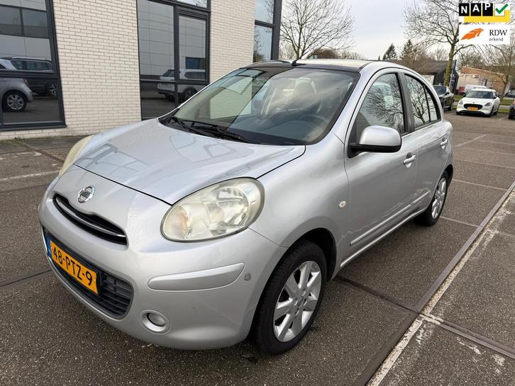Nissan Micra 1.2 Tekna / APK / AIRCO / NAP /NAVI / PDC/ MOTO, Auto's, Nissan, Bedrijf, Te koop, Micra, ABS, Airbags, Airconditioning