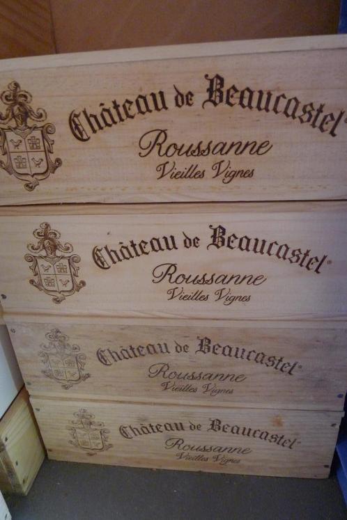 Chateauneuf du Pape Beaucastel 4 kisten 2016 Roussanne VV, Verzamelen, Wijnen, Nieuw, Witte wijn, Frankrijk, Vol, Ophalen