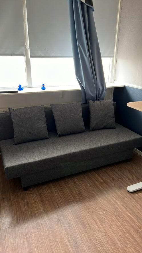 MOET ZSM WEG! ÄLVDALEN 3-zits slaapbank, Knisa donkergrijs, Huis en Inrichting, Slaapkamer | Slaapbanken, Zo goed als nieuw, 200 cm