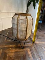 Rotan tafellamp, Huis en Inrichting, Lampen | Tafellampen, Ophalen of Verzenden, Zo goed als nieuw, Minder dan 50 cm