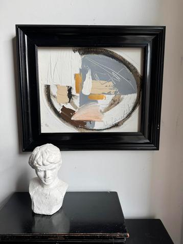 Kunst mid century modern art painting schilderij abstract beschikbaar voor biedingen