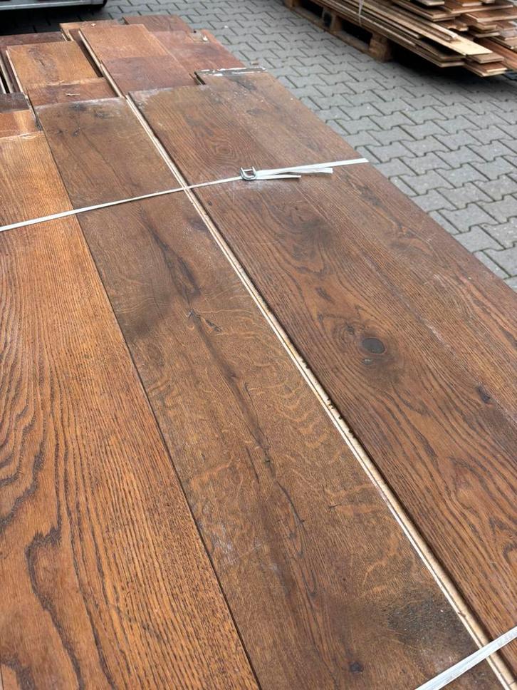 50 m2 eiken multivloer . 18 cm breed 2 cm dik. Toplaag 5mm, Doe-het-zelf en Verbouw, Vloerdelen en Plavuizen, Gebruikt, Vloerdelen of -planken
