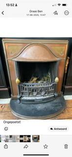 Open Haard metaal/ messing/ koper, Huis en Inrichting, Kachels, Ophalen of Verzenden, Zo goed als nieuw, Hout, Houtkachel