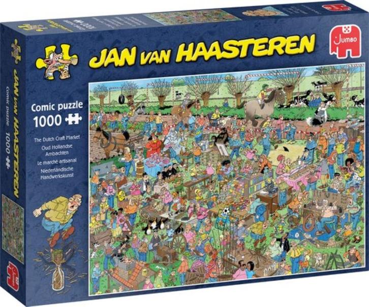 Jan van Haasteren - Oud Hollandse Ambachten 1000 stukjes, Hobby en Vrije tijd, Denksport en Puzzels, Zo goed als nieuw, 500 t/m 1500 stukjes