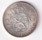 2 1/2 Gulden 1960 Zeer Fraai met Patina, Koningin Juliana, Verzenden, Zilver, Losse munt