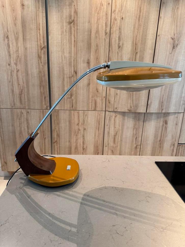 Fase Madrid ‘falux’ tafel / bureau Lamp., Huis en Inrichting, Lampen | Tafellampen, Zo goed als nieuw, Minder dan 50 cm, Metaal