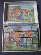 Blokken Puzzel in doos, Antiek en Kunst, Antiek | Speelgoed, Ophalen of Verzenden