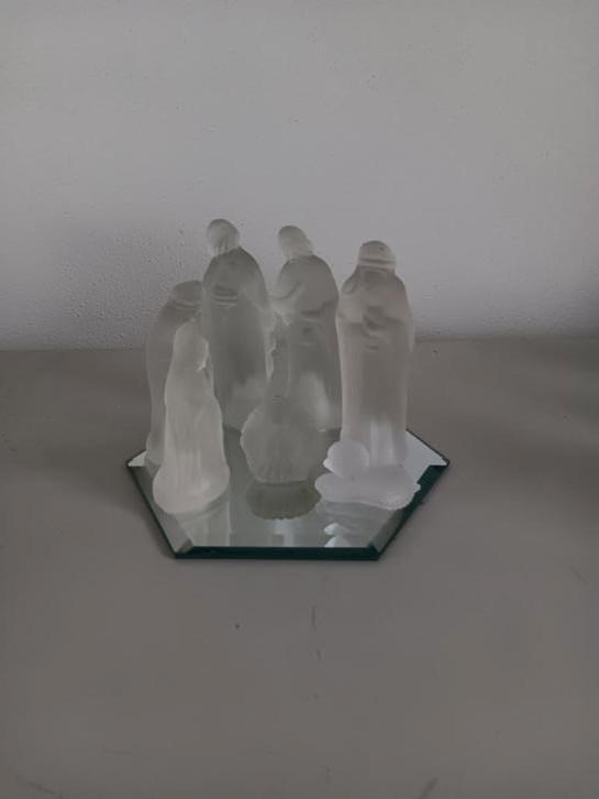 Glazen kerststal zgan, Diversen, Kerst, Zo goed als nieuw, Ophalen of Verzenden