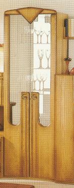 vitrinekast, Huis en Inrichting, Kasten | Vitrinekasten, Ophalen, Glas, Gebruikt, 50 tot 100 cm