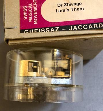 Vintage Gueissaz-Jaccard Speeldoos, Dr. Zjivago, Transparant beschikbaar voor biedingen