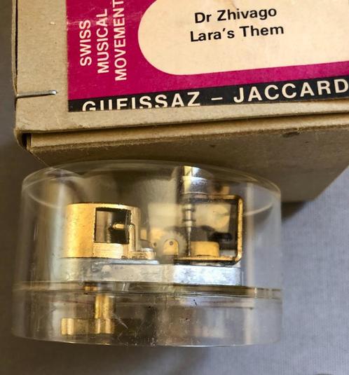 Vintage Gueissaz-Jaccard Speeldoos, Dr. Zjivago, Transparant, Antiek en Kunst, Antiek | Gereedschap en Instrumenten, Ophalen of Verzenden