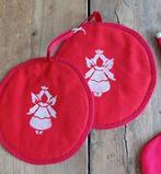 Set pannenlappen Kerst Engel NIEUW handgemaakt, Ophalen of Verzenden, Nieuw