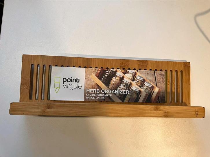 POINT-VIRGULE KRUIDENORGANIZER VAN BAMBOE NIEUW, Huis en Inrichting, Keuken | Keukenbenodigdheden, Nieuw, Ophalen of Verzenden
