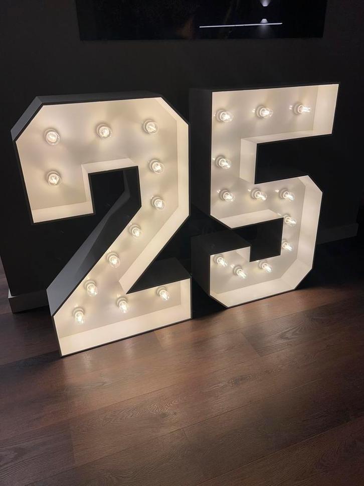 Lichtcijfers te huur, Hobby en Vrije tijd, Feestartikelen | Verhuur, Nieuw, Verjaardag, Ophalen