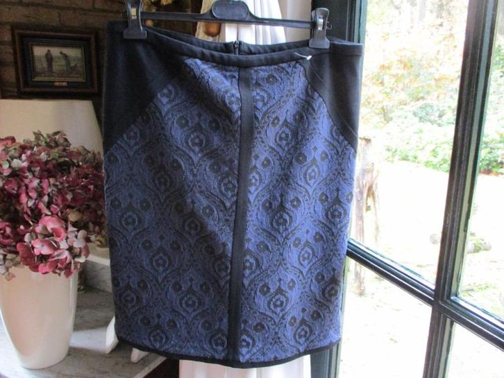 mj/NIEUW! NORAH/rok/rokje/STRETCH/maat 46/blauw/zwart, Kleding | Dames, Rokken, Nieuw, Maat 46/48 (XL) of groter, Zwart, Boven de knie