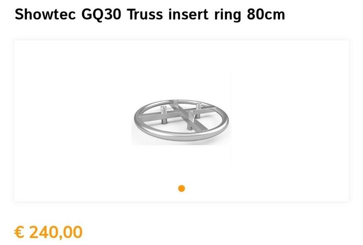 Truss Cirkel 80cm, Muziek en Instrumenten, Licht en Laser, Gebruikt, Licht, Ophalen