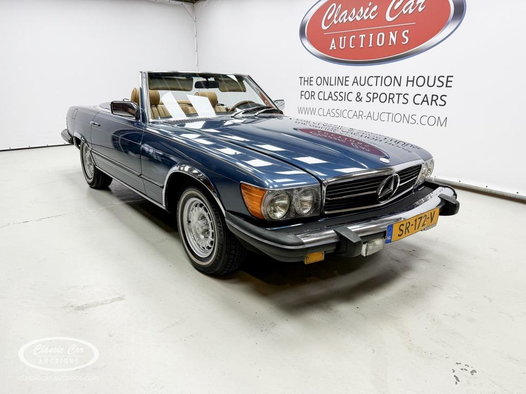 Mercedes-benz SL-KLASSE 380 SL  - ONLINE AUCTION, Auto's, Oldtimers, Automaat, Blauw, Mercedes-Benz, Bedrijf