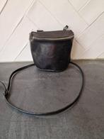 Klein rond zwart leren Jumper tasje., Sieraden, Tassen en Uiterlijk, Tassen | Damestassen, Ophalen of Verzenden, Gebruikt, Zwart