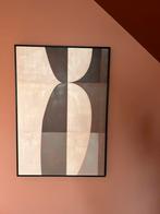 Canvas schilderij met houten lijst, Antiek en Kunst, Kunst | Schilderijen | Abstract, Ophalen