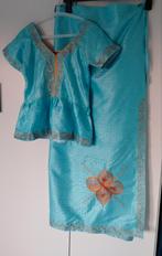 Afrikaanse outfit maat S - Gambia - Carnaval, Kleding | Dames, Jurken, Gambiaans, Blauw, Ophalen of Verzenden, Zo goed als nieuw