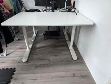 Ikea Bekant verstelbaar bureau 120 x 80 cm (wit) - afbeelding 3