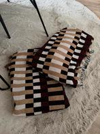 2x Ovada Katoenen Plaids Woondekens 130x170, Huis en Inrichting, Ophalen of Verzenden, Zo goed als nieuw