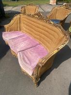 Originele Barok bank met stoelen, Huis en Inrichting, Banken | Sofa's en Chaises Longues, Ophalen, Gebruikt, Driepersoons
