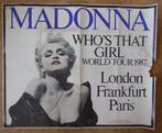 Madonna grote poster World Tour 1987 Who's that Girl /SCHADE, Gebruikt, Ophalen of Verzenden, Poster, Artwork of Schilderij