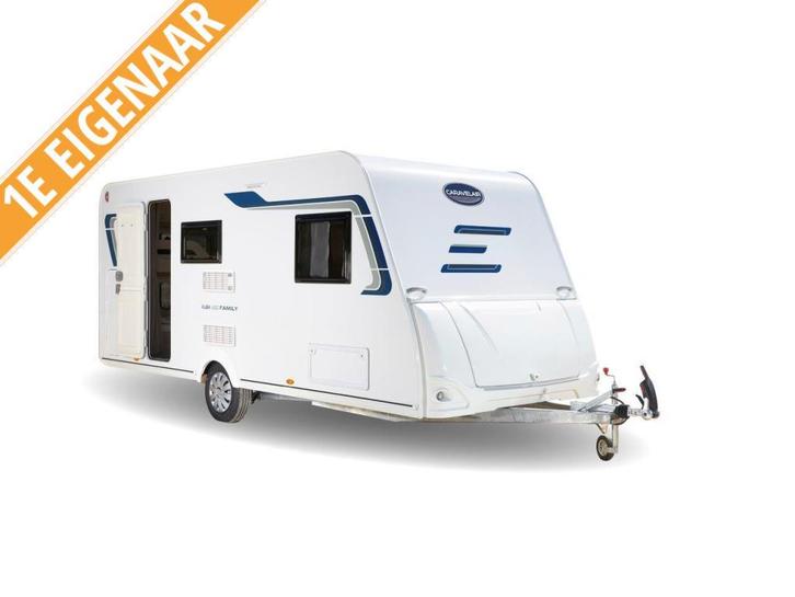 Caravelair Alba 466 compleet met voortent en stapelbed, Caravans en Kamperen, Caravans, Bedrijf, tot en met 6, 750 - 1000 kg, Treinzit