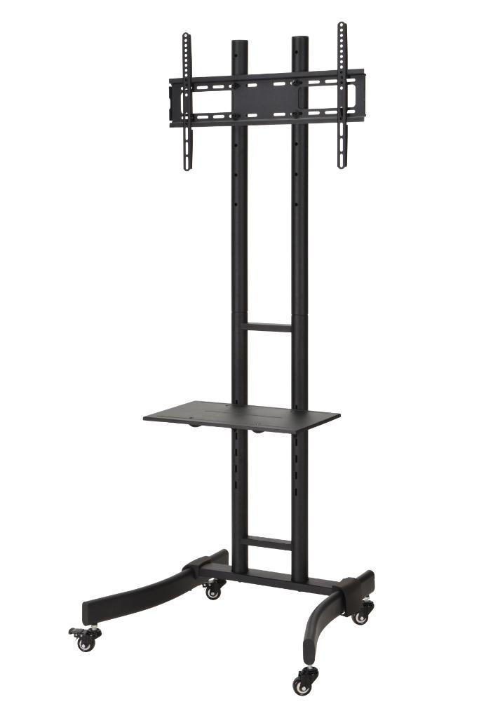 Verrijdbare TV Vloerstandaard Zwart, Audio, Tv en Foto, Televisiebeugels, Nieuw, Ophalen