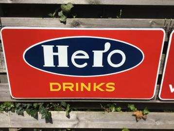 HERO Drinks emaillebord beschikbaar voor biedingen