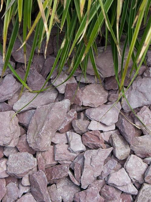Canadian slate paars platte leisteen kiezels tuin border pad, Tuin en Terras, Grind, Keien en Split, Nieuw, Overige typen, Paars