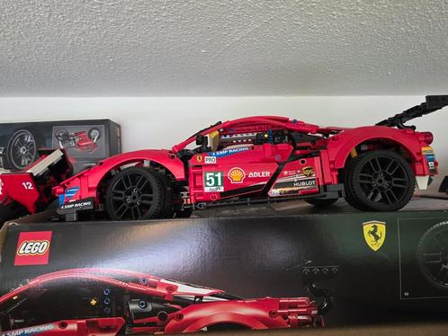 LEGO Technic Ferrari 488 GTE AF Corse #51 - 42125, Hobby en Vrije tijd, Modelauto's | 1:24, Zo goed als nieuw, Auto, Overige merken