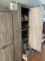 Mooie vitrine en broodkast combinatie, Gebruikt, 100 tot 150 cm, Ophalen of Verzenden, Met lade(s)