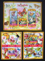 - 550 - 3 Blokken met Kleurrijke Vlinders., Verzenden, Gestempeld, Dier of Natuur