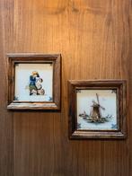 2 Makkumer Tegels in Lijst, Antiek en Kunst, Ophalen of Verzenden