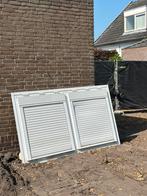 Kozijn van unit met twee ramen + rolluik, Gebruikt, 150 tot 200 cm, Ophalen of Verzenden, Wit