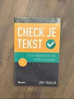 Boek: check je tekst, Verzenden, Zo goed als nieuw