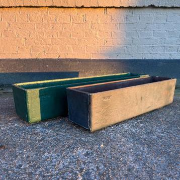 OPRUIMING  jaren 60 Fulgurit plantenbakken set van 2 maten beschikbaar voor biedingen