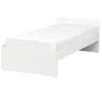 SET OF 2 - IKEA Single Beds Complete with Mattresses & Bases, Huis en Inrichting, Ophalen of Verzenden, Zo goed als nieuw, Tweepersoons