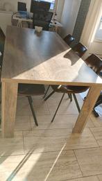 Eettafel 200x100 en Salontafel 130x65 walnoot, Ophalen, 200 cm of meer, 50 tot 100 cm, Zo goed als nieuw