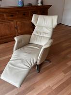 Mooie relaxfauteuil creme de Toekomst, Huis en Inrichting, Fauteuils, Ophalen, Minder dan 75 cm, Leer, Zo goed als nieuw