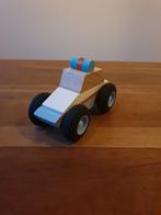 Houten speelgoed politieauto, Ophalen of Verzenden, Zo goed als nieuw