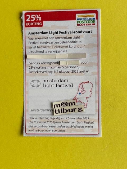 Amsterdam Light Festival-rondvaart 25% korting, Tickets en Kaartjes, Kortingen en Cadeaubonnen, Drie personen of meer, Overige typen