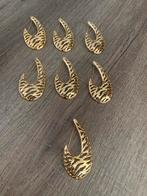 Partij 7 stuks goudkleurige broches, Sieraden, Tassen en Uiterlijk, Broches, Ophalen of Verzenden, Nieuw, Goud, Overige materialen
