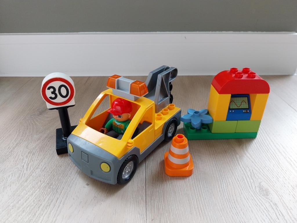 Duplo sleepwagen met figuur en accessoires, setnr 6146, Ophalen of Verzenden, Zo goed als nieuw, Losse stenen, Duplo