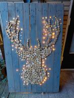 Wintertafereel Hert (pallet met lampjes), Ophalen of Verzenden