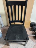 Stevige zware stoel, Huis en Inrichting, Stoelen, Ophalen, Gebruikt, Zwart, Eén