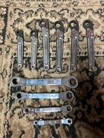 Set metrisch gereedschap (SK) Sleutel, Dop, ringratel, Ophalen, Gebruikt